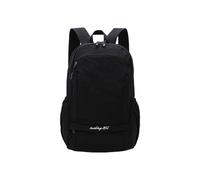 PORRASSO 25L Faltbarer Rucksack Leichter Wasserdichter Rucksack Nylon Casual Tagesrucksack mit Nass-Trocken Trennung Tasche für Reisen Wandern Den Täglich Gebrauch Schwarz