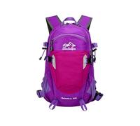 PORRASSO 25L Wanderrucksack mit Abnehmbarem Rückenpanel Outdoor Tagesrucksack mit Regenschutz Atmungsaktiver Reflektierender Rucksack für Camping Reisen Lila