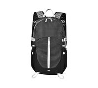 PORRASSO 25L Wanderrucksack Rucksack mit Hydratationsfach Wasserdicht Tagesrucksack mit Regenschutz Atmungsaktives Rückensystem für Outdoor Reisen CampingTäglichen Gebrauch Schwarz