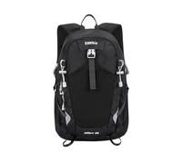 PORRASSO 30L Wanderrucksack Wasserdicht Outdoor Tagesrucksack mit Ergonomischem Druckentlastungssystem Reflektierenden Streifen Mehrtaschen Rucksack für Camping Reisen Täglicher Gebrauch Schwarz