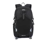 PORRASSO 35L Wanderrucksack Wasserdichter Rucksack Großer Leichter Reiserucksack mit Reflektierendem Streifen Trekkingrucksack Nylon Backpack für Damen Herren Camping Klettern Reisen Sport Schwarz