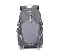 PORRASSO 35L Wanderrucksack Wasserdichter Rucksack Großer Leichter Reiserucksack mit Reflektierendem Streifen Trekkingrucksack Nylon Backpack für Damen Herren Camping Klettern Reisen Sport Dunkelgrau