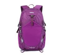 PORRASSO 35L Wanderrucksack Wasserdichter Rucksack Großer Leichter Reiserucksack mit Reflektierendem Streifen Trekkingrucksack Nylon Backpack für Damen Herren Camping Klettern Reisen Sport Lila