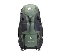 PORRASSO 50L Wanderrucksack Wasserdichter Rucksack Großer Reiserucksack Herren Damen Polyester Backpack für Wandern Bergsteigen Camping Reisen Sport Grün