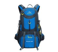 PORRASSO 50L Wanderrucksack Wasserdichter Rucksack Reiserucksack Trekkingrucksack Hiking Backpack für Damen Herren Camping Radfahren Klettern Reisen Sport Blau