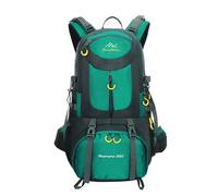 PORRASSO 50L Wanderrucksack Wasserdichter Rucksack Reiserucksack Trekkingrucksack Hiking Backpack für Damen Herren Camping Radfahren Klettern Reisen Sport Seeblau