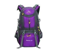 PORRASSO 50L Wanderrucksack Wasserdichter Rucksack Reiserucksack Trekkingrucksack Hiking Backpack für Damen Herren Camping Radfahren Klettern Reisen Sport Lila