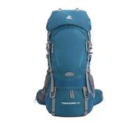 PORRASSO 60L Outdoor Rucksack Wanderrucksack Großer Rucksack Reiserucksack mit Regenhülle Herren Damen Backpack für Wandern Bergsteigen Camping Reisen Malachitgrün