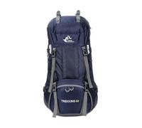 PORRASSO 60L Wanderrucksack Wasserdichter Rucksack Großer Reiserucksack mit Regenhülle Herren Damen Backpack für Wandern Bergsteigen Camping Reisen Sport Marineblau