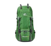 PORRASSO 60L Wanderrucksack Wasserdichter Rucksack Großer Reiserucksack mit Regenhülle Herren Damen Backpack für Wandern Bergsteigen Camping Reisen Sport Grün