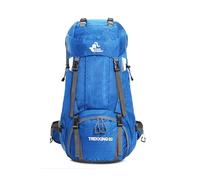PORRASSO 60L Wanderrucksack Wasserdichter Rucksack Großer Reiserucksack mit Regenhülle Herren Damen Backpack für Wandern Bergsteigen Camping Reisen Sport Dunkelblau