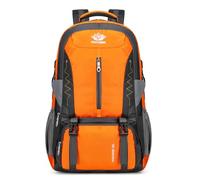 PORRASSO 60L Wanderrucksack Wasserdichter Rucksack Reiserucksack Trekkingrucksack Hiking Backpack für Damen Herren Camping Klettern Reisen Sport Orange