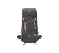 PORRASSO 65L Wanderrucksack Wasserdichter Outdoor Rucksack Großer Rucksack Reiserucksack mit Regenhülle Herren Damen Backpack für Wandern Bergsteigen Camping Reisen Grau