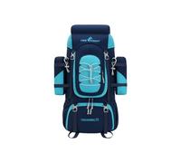 PORRASSO 70L Wanderrucksack mit Regenschutz Groß Kapazitäts Camping Rucksack mit Hydratations Fach Atmungsaktiver Reiserucksack für Outdoor Abenteuer Marineblau