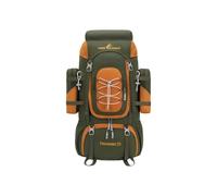 PORRASSO 70L Wanderrucksack mit Regenschutz Groß Kapazitäts Camping Rucksack mit Hydratations Fach Atmungsaktiver Reiserucksack für Outdoor Abenteuer Armeegrün