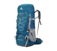 PORRASSO 75L Wanderrucksack Großer Rucksack Robuster Reiserucksack mit Regenhülle Herren Damen Backpack für Wandern Bergsteigen Camping Reisen Sport Türkis