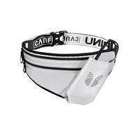 PORRASSO Bauchtasche Damen Herren Gürteltasche Wasserdicht Hüfttasche Reflektierende Bum Bag mit Verstellbarem Gürtel (65-128CM) Sport Umhängetasche für Laufen Wandern Radfahren Wandern Silber