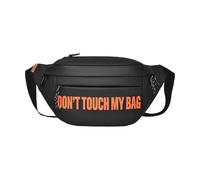 PORRASSO Brusttasche Herren Umhängetasche Wasserdichter Brust Crossbody-Rucksack Mehreren Taschen Leichte Schultertasche für Wandern Reisen Täglicher Gebrauch Schwarz Orange