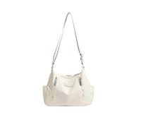 PORRASSO Casual Umhängetasche Damen Schultertasche Messenger-Tasche Oxford-Stoff Crossbody Tasche für Dating Reisen Täglicher Gebrauch Weiß