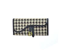 PORRASSO Damen Geldbörse Mode Geldbeutel PU Leder Portemonnaie Mehrfach Kartenetui Kreditkartenetui Dreifach Brieftasche Houndstooth A