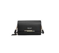 PORRASSO Damen Geldbörse Umhängetasche Handy Portemonnaie PU Geldbeutel Schultertasche für Party Hochzeit Reisen Schwarz