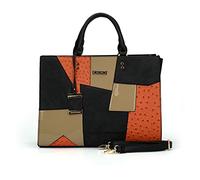 PORRASSO Damen Handtasche Mode Henkeltaschen Frauen Groß Schultertasche PU Leder Shopper Umhängetasche für Büro Schule Arbeit Orange