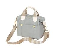 PORRASSO Damen Umhängetasche Mode Schultertasche Frauen Nylon Handtasche Multifunctional Reisen Schule Arbeit Täglicher Gebrauch Crossbody Bag Hellgrau