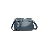 PORRASSO Elegant Umhängetasche Damen Schultertasche PU Handtasche für Dating Reisen Täglichen Gebrauch Blau