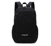 PORRASSO Faltbarer Rucksack Wanderrucksack 25L Reiserucksack Leichter Wasserdichter Daypack Hiking Backpack für Damen Herren Trekking Reisen Sport Täglicher Gebrauch Schwarz