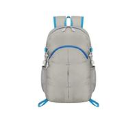 PORRASSO Faltbarer Rucksack Wasserdichter Reiserucksack Wanderrucksack Daypack Damen Herren Hiking Backpack für Camping Klettern Reisen Täglicher Gebrauch Grau