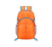 PORRASSO Faltbarer Rucksack Wasserdichter Reiserucksack Wanderrucksack Daypack Damen Herren Hiking Backpack für Camping Klettern Reisen Täglicher Gebrauch Orange