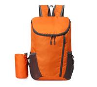 PORRASSO Faltbarer Wanderrucksack Ultraleichter Rucksack 20 L Wasserdichter Reiserucksack Hiking Backpack für Damen Herren Camping Radfahren Reisen Sport Orange