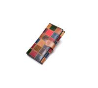 PORRASSO Geldbeutel Damen Leder Buntes Geldbörse Großes Fassungsvermögen Portemonnaie Brieftasche