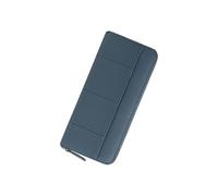PORRASSO Geldbeutel Damen Leder Geldbörse RFID Schutz Large Portemonnaie Minimalistisch Lange Brieftasche Königsblau B