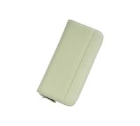 PORRASSO Geldbeutel Damen Leder Geldbörse RFID Schutz Large Portemonnaie Minimalistisch Lange Brieftasche Grasgrün