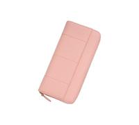 PORRASSO Geldbeutel Damen Leder Geldbörse RFID Schutz Large Portemonnaie Minimalistisch Lange Brieftasche Rosa B