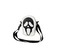 PORRASSO Ghost Umhängetasche Damen Schultertasche Crossbody Bag Paare Messenger-Tasche für Halloween Reisen Täglichen Gebrauch Weiß
