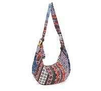 PORRASSO Hippie Umhängetasche Damen Schulterbeutel Leicht Schultertasche Tote für Reise Strandschule Wandern Ferien
