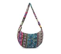 PORRASSO Hippie Umhängetasche Damen Schulterbeutel Leicht Schultertasche Tote für Reise Strandschule Wandern Ferien