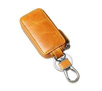 PORRASSO Leder Autoschlüssel Tasche Schlüsseletui Autoschlüssel Schlüsselmäppchen Auto Key Schlüsseltasche Braun