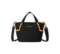PORRASSO Leichte Umhängetasche Damen Wasserabweisende Nylon Tragetasche Multifunktionale Schultertasche mit Verstellbarem Riemen Mini Alltagstasche für Reisen Einkaufen Pendeln Schwarz