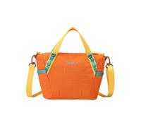 PORRASSO Leichte Umhängetasche Damen Wasserabweisende Nylon Tragetasche Multifunktionale Schultertasche mit Verstellbarem Riemen Mini Alltagstasche für Reisen Einkaufen Pendeln Orange