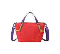 PORRASSO Leichte Umhängetasche Damen Wasserabweisende Nylon Tragetasche Multifunktionale Schultertasche mit Verstellbarem Riemen Mini Alltagstasche für Reisen Einkaufen Pendeln Rot