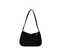 PORRASSO Mädchen Schultertasche Handtasche Fashion Unterarmtasche Nylon Achsel Tasche Damen Tote Henkeltasche für Arbeit Reisen Täglicher Gebrauch Schwarz A