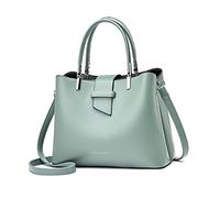 PORRASSO Mode Handtasche Damen Henkeltasche Schultertasche Frauen Umhängetasche PU Leder Beuteltasche Top Griff Taschen Grün
