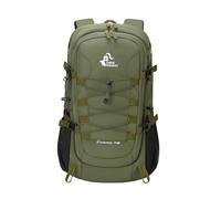 PORRASSO Outdoor Wanderrucksack 40L Wasserdichter Camping Tagesrucksack Großer Rucksack Nylon Rucksack für Frauen Herren Reisen Trekking Klettern Armeegrün