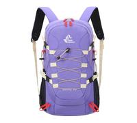 PORRASSO Outdoor Wanderrucksack 40L Wasserdichter Camping Tagesrucksack Großer Rucksack Nylon Rucksack für Frauen Herren Reisen Trekking Klettern Lila