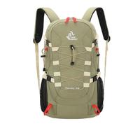PORRASSO Outdoor Wanderrucksack 40L Wasserdichter Camping Tagesrucksack Großer Rucksack Nylon Rucksack für Frauen Herren Reisen Trekking Klettern Bohnengrün