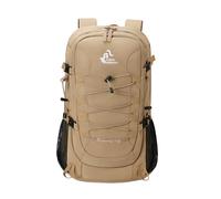 PORRASSO Outdoor Wanderrucksack 40L Wasserdichter Camping Tagesrucksack Großer Rucksack Nylon Rucksack für Frauen Herren Reisen Trekking Klettern Wüstenfarbe