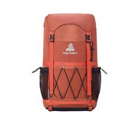 PORRASSO Outdoor Wanderrucksack 40L Wasserdichter Camping Tagesrucksack Großer Rucksack Oxford-Gewebe Rucksack für Frauen Herren Reisen Trekking Klettern Orange